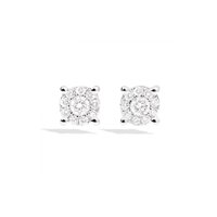 Earrings Recarlo Woman Nodo D'Amore in White Gold Diamante 0.12 Ct E04PX988/012 - E04PX988/012